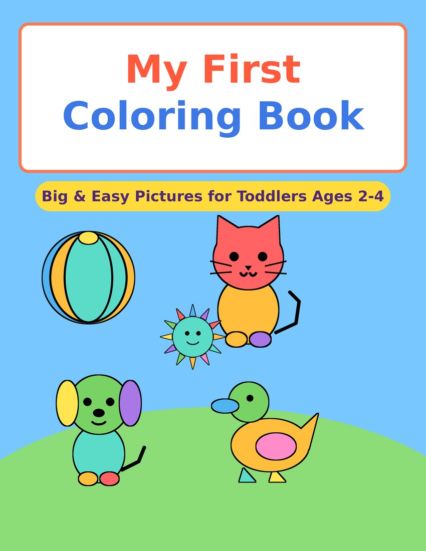 My First Coloring Book cover